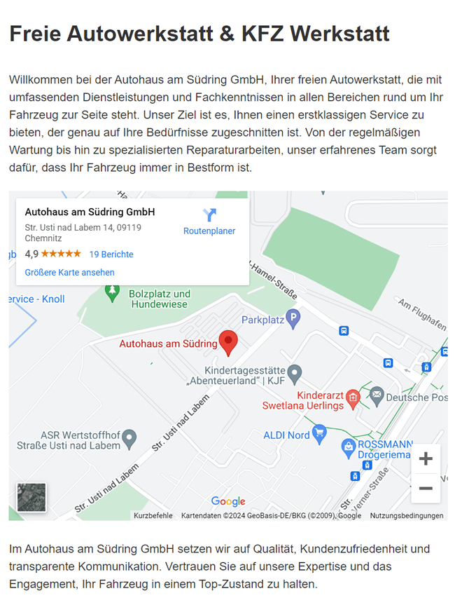 Freie Autowerkstatt in  Reichenbach (Vogtland), Limbach, Mohlsdorf-Teichwolframsdorf, Lengenfeld, Netzschkau, Heinsdorfergrund, Neumark und Greiz, Fraureuth, Treuen